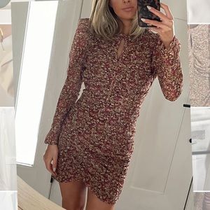 Size Small Bardot Mini Ditsy Floral Dress